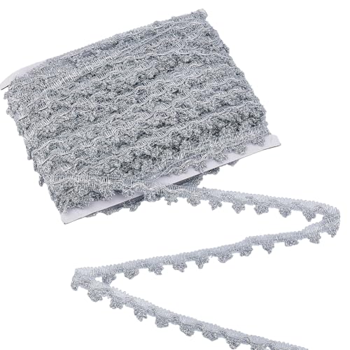 Hobbspring 50 Yards Metallisch Geflochtene Spitzenborte Silbernes Kronen Spitzenband Verziert Mit Metallischem Wirbelbesatz Für DIY Hochzeit Kostüm Nähen Herstellen von Blumenstraußverzierungen Hobbspring 50 Yards Metallisch Geflochtene Spitzenborte Silbernes Kronen Spitzenband Verziert Mit Metallischem Wirbelbesatz Für DIY Hochzeit Kostüm Nähen Herstellen von Blumenstraußverzierungen von Hobbspring