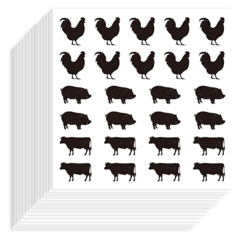 Hobbspring 520 Stück Bauernhoftier Aufkleber Selbstklebendes Papier Dekorative Aufkleber Schwein Kuh Huhn Silhouette Aufklebers Für Scrapbook Kalender Tagebücher Party Geschenktüte Dekor Hobbspring 520 Stück Bauernhoftier Aufkleber Selbstklebendes Papier Dekorative Aufkleber Schwein Kuh Huhn Silhouette Aufklebers Für Scrapbook Kalender Tagebücher Party Geschenktüte Dekor von Hobbspring