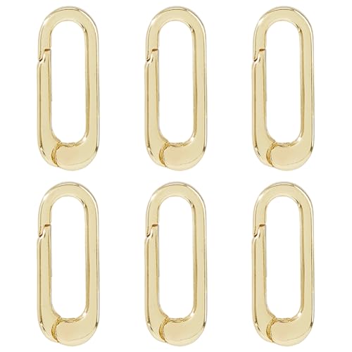 Hobbspring 6 Stück 18 Karat Vergoldete Ovale Federverschluss Clips Schmuck Halsketten Armbänder Verkürzungsverschlüsse Und Verschlüsse Für Heimwerker Basteln Schlüsselanhänger Federverschluss Clips Hobbspring 6 Stück 18 Karat Vergoldete Ovale Federverschluss Clips Schmuck Halsketten Armbänder Verkürzungsverschlüsse Und Verschlüsse Für Heimwerker Basteln Schlüsselanhänger Federverschluss Clips von Hobbspring
