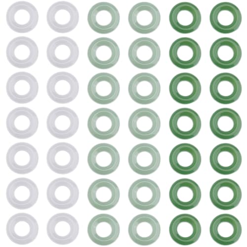 Hobbspring 60 Stück 3 Farben Grüne Glas Donut Perlen 16mm Große Loch Glasperlen Flach Rund Lose Abstandshalter Perle Für Halskette Ohrringe Schmuckherstellung DIY Bastelbedarf Hobbspring 60 Stück 3 Farben Grüne Glas Donut Perlen 16mm Große Loch Glasperlen Flach Rund Lose Abstandshalter Perle Für Halskette Ohrringe Schmuckherstellung DIY Bastelbedarf von Hobbspring
