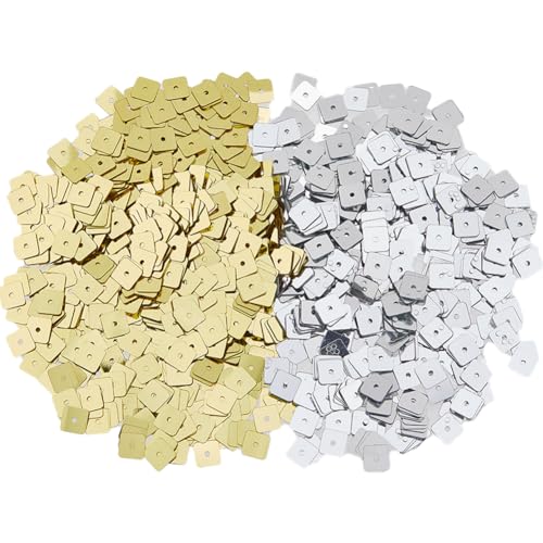 Hobbspring 6000 Stück Flache Pailletten 7x7mm Quadratisch Lose Pailletten 2 Farben PVC Große Pailletten Und Pailletten Für Kleidung Stickerei Applikation Kunsthandwerk Zubehör Hobbspring 6000 Stück Flache Pailletten 7x7mm Quadratisch Lose Pailletten 2 Farben PVC Große Pailletten Und Pailletten Für Kleidung Stickerei Applikation Kunsthandwerk Zubehör von Hobbspring