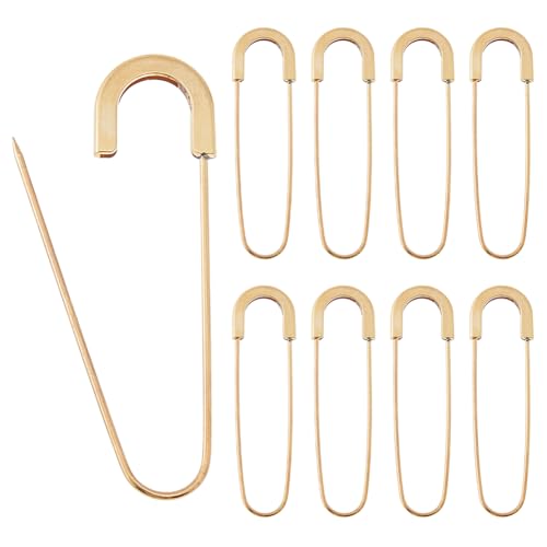 Hobbspring 9 Stück Sicherheitsnadeln Aus Legierung 79x21mm Sicherheitsnadel Clips Zum Nähen Gold Starke Nadeln Zum Basteln von Kleidung Metall Strapazierfähige Deckennadel Für Kleidung Pullover Schal Hobbspring 9 Stück Sicherheitsnadeln Aus Legierung 79x21mm Sicherheitsnadel Clips Zum Nähen Gold Starke Nadeln Zum Basteln von Kleidung Metall Strapazierfähige Deckennadel Für Kleidung Pullover Schal von Hobbspring