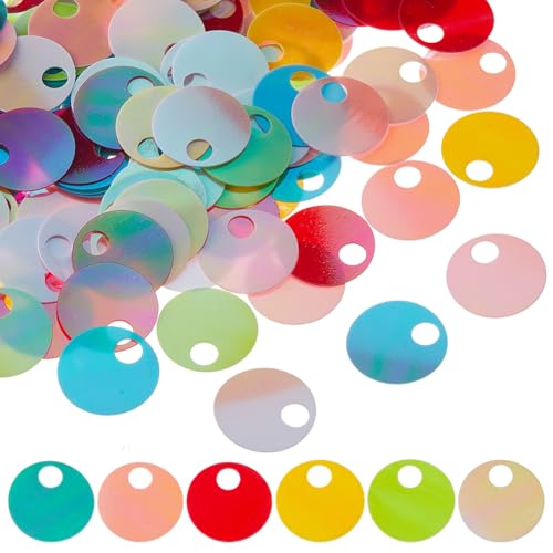 Hobbspring 90g Flache Runde Pailletten 19.5mm Lose Glitzerfolien Pailletten Kunstglitzer Loch Pailletten Bunte Schillernde PVC Applikation Für Kleidungsstücke Kleider DIY Nähzubehör Hobbspring 90g Flache Runde Pailletten 19.5mm Lose Glitzerfolien Pailletten Kunstglitzer Loch Pailletten Bunte Schillernde PVC Applikation Für Kleidungsstücke Kleider DIY Nähzubehör von Hobbspring