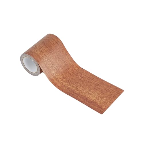 Hobbspring Holzmaserungsband 4.57mX8cm Langlebiger Vielseitig Verwendbarer Klebeflicken Selbstklebender Reparaturflicken Für Holzmaserung Holzfarbene Aufkleber es Polster Holz Klebeband von Hobbspring