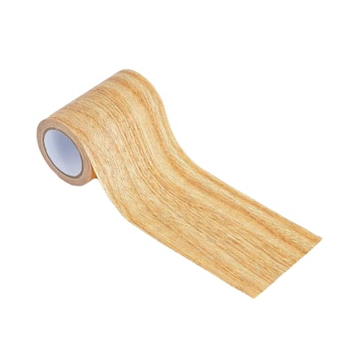 Hobbspring Reparaturband Für Holzmaserung 4.57mX8cm Aufkleber Selbstklebendes turpflaster Für Holzmaserung Langlebiges Vielseitig Verwendbares Klebepflaster Goldfarbenes Polster Holz Klebeband von Hobbspring