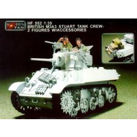 Brit. M3A3 Stuart tank crew- 2F. w/Acc. von Hobby Fan