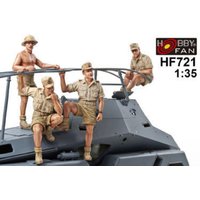 Sdkfz263 Afrikakorps Crew-4 Figures von Hobby Fan