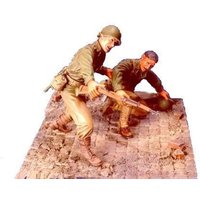WWII U.S. Infantry(1)- 2 Figures w/Base von Hobby Fan