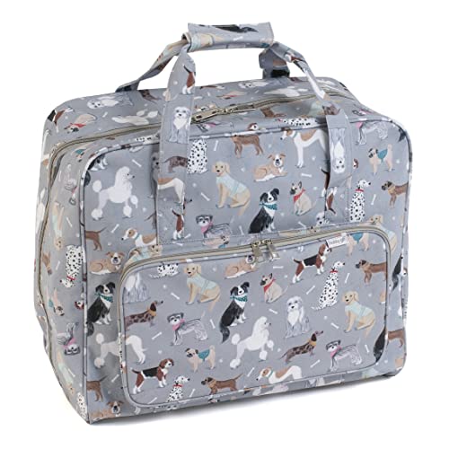 Hobby Gift Exklusive Nähmaschinentasche, Graue Hunde, MR4660, L Hobby Gift Exklusive Nähmaschinentasche, Graue Hunde, MR4660, L von Hobby Gift