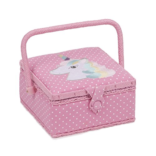 Hobby Gift Exklusives kleines Nähkästchen, Einhorn, 20 x 20 x 11cm von Hobby Gift