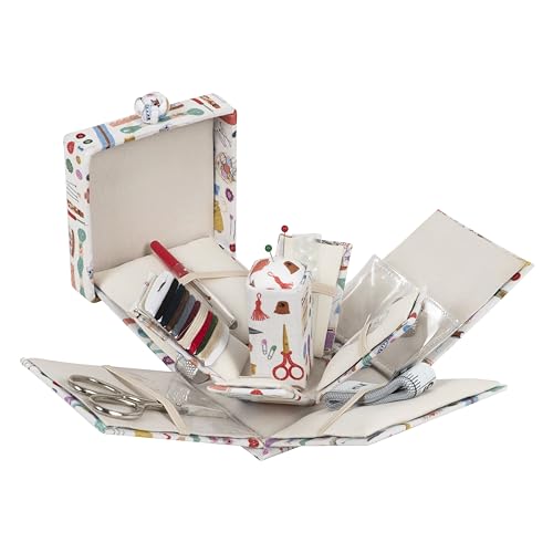 Hobby Gift Gefülltes Nähset – quadratisch im viktorianischen Stil – 10,5 x 10,5 x 12,5 cm – Haby Notions Hobby Gift Gefülltes Nähset – quadratisch im viktorianischen Stil – 10,5 x 10,5 x 12,5 cm – Haby Notions von Hobby Gift