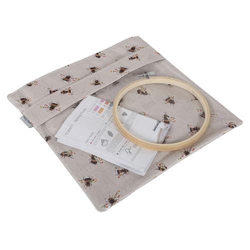 Hobby Gift MRHGPPL 87 Projektbeutel, Bees, 28 x 0.5 x 28cm von Hobby Gift