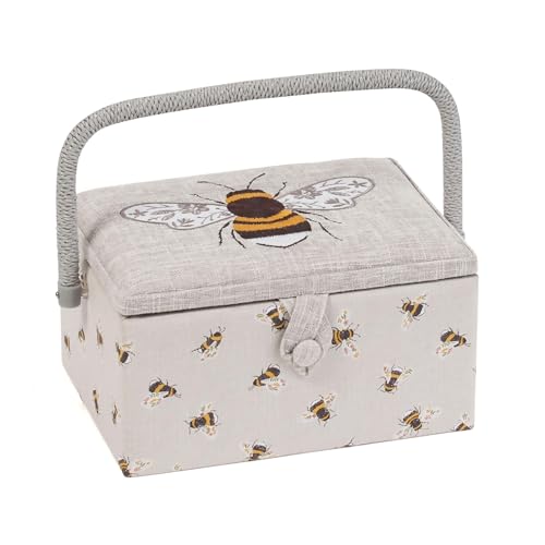 Hobby Gift MRME 87.1 Nähkästchen, Holz/Stoff, Gestickte Biene, 26 x 19 x 14.5cm Hobby Gift MRME 87.1 Nähkästchen, Holz/Stoff, Gestickte Biene, 26 x 19 x 14.5cm von Hobby Gift