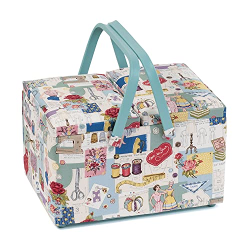 Hobby Gift Nähkästchen, groß, Doppeldeckel, Retro nähen Hobby Gift Nähkästchen, groß, Doppeldeckel, Retro nähen von Hobby Gift