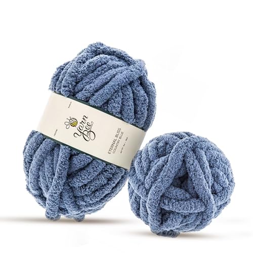 Yarn Bee Jumbo-Garn zum Häkeln und Stricken, weicher Garnknäuel, 28 Meter aus 100 % Polyestergarn zum Häkeln von Decken, Hüten und mehr, DIY-Zubehör Yarn Bee Jumbo-Garn zum Häkeln und Stricken, weicher Garnknäuel, 28 Meter aus 100 % Polyestergarn zum Häkeln von Decken, Hüten und mehr, DIY-Zubehör von Hobby Lobby