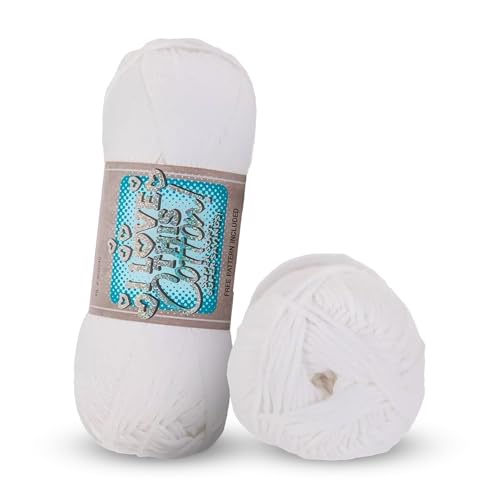 Hobby Lobby Weißes Baumwollgarn mit Aufschrift "I Love This Cotton" Hobby Lobby Weißes Baumwollgarn mit Aufschrift "I Love This Cotton" von Hobby Lobby