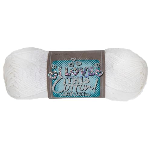 Hobby Lobby White Sparkle I Love This Baumwollgarn Hobby Lobby White Sparkle I Love This Baumwollgarn von Hobby Lobby