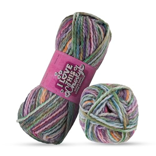 I Love This Chunky sperriges Garn zum Häkeln und Stricken, weicher Knäuel, 100 % Acryl, für Decken, Hüte und mehr, Bastelzubehör I Love This Chunky sperriges Garn zum Häkeln und Stricken, weicher Knäuel, 100 % Acryl, für Decken, Hüte und mehr, Bastelzubehör von Hobby Lobby
