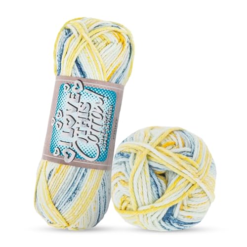 I Love This Cotton Medium Garn zum Häkeln und Stricken, weicher Knäuel, 100 % Baumwollgarn zum Häkeln von Decken, Hüten und mehr von Hobby Lobby