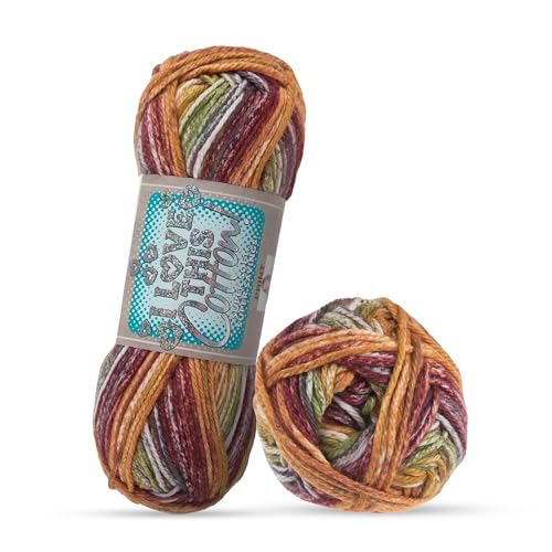 I Love This Cotton Medium – weicher Knäuel – 100 % Baumwollgarn zum Häkeln von Decken, Hüten und mehr – Bastelzubehör I Love This Cotton Medium – weicher Knäuel – 100 % Baumwollgarn zum Häkeln von Decken, Hüten und mehr – Bastelzubehör von Hobby Lobby