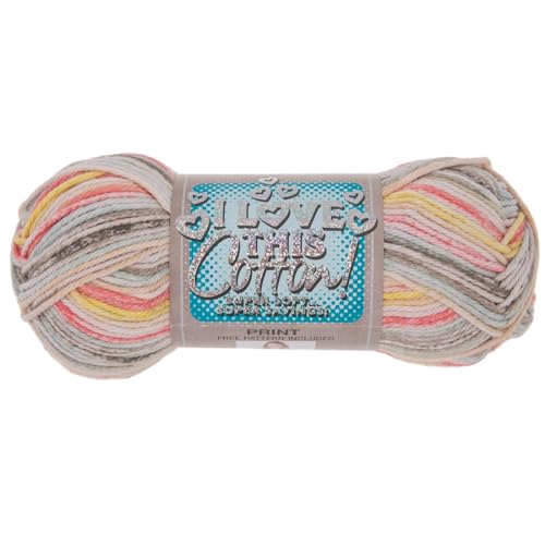 I Love This Yarn 4 – mittelgroßes Garn zum Häkeln und Stricken – weicher Garnknäuel – 180 Meter Baumwollgarn zum Häkeln von Decken, Hüten und mehr – Bastelbedarf für Bastelzubehör, City Beat I Love This Yarn 4 – mittelgroßes Garn zum Häkeln und Stricken – weicher Garnknäuel – 180 Meter Baumwollgarn zum Häkeln von Decken, Hüten und mehr – Bastelbedarf für Bastelzubehör, City Beat von Hobby Lobby
