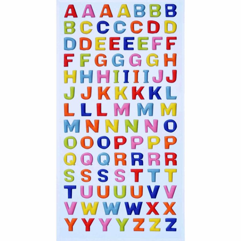 HobbyFun SoftySticker Großbuchstaben mehrfarbig von Hobby Fun