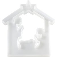 Silikon-Gießform "Krippe" mit Steckkante von HobbyFun