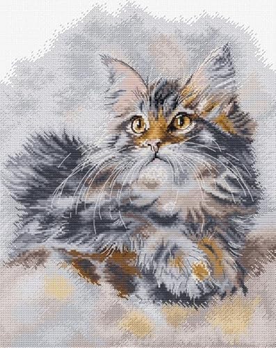HobbyJobby Kreuzstich-Set Die stolze Katze, gezähltes Kreuzstich-Set für Erwachsene, Handarbeits- und Stickset HobbyJobby Kreuzstich-Set Die stolze Katze, gezähltes Kreuzstich-Set für Erwachsene, Handarbeits- und Stickset von HobbyJobby