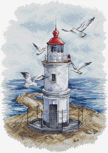 HobbyJobby Kreuzstichset Der Leuchtturm, Kreuzstichset für Erwachsene, Handarbeits- und Stickset HobbyJobby Kreuzstichset Der Leuchtturm, Kreuzstichset für Erwachsene, Handarbeits- und Stickset von HobbyJobby