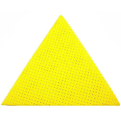 10 Stück Klett Schleifblätter Schleifscheiben Multiloch Schleifpapier Gelb Dreieck 285 x 285 mm für Deckenschleifer Trockenbauschleifer Einhell BT-SG 710 TE-DW 225 X (Körnung 80) von HobbyPower24