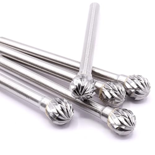5x VHM Vollhartmetall Fräskopf Kugel 6mm x 6 mm Fräser Gravur für Dremel Proxxon Zubehör Multiwerkzeug 5x VHM Vollhartmetall Fräskopf Kugel 6mm x 6 mm Fräser Gravur für Dremel Proxxon Zubehör Multiwerkzeug von HobbyPower24