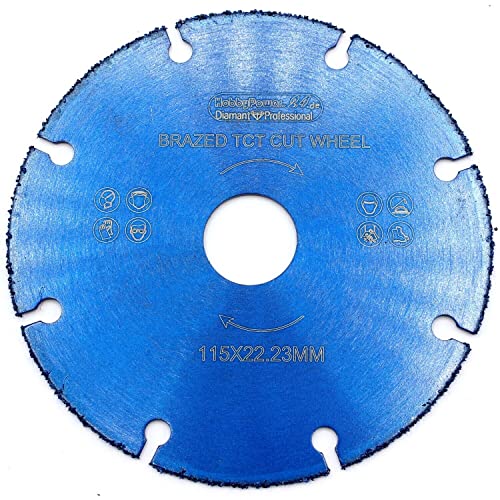 HM Sägeblatt Trennscheibe Hartmetall 115 mm für Winkelschleifer geeignet für Holz Alu, Kunststoff HM Sägeblatt Trennscheibe Hartmetall 115 mm für Winkelschleifer geeignet für Holz Alu, Kunststoff von HobbyPower24