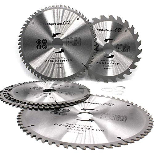 Kreissägeblatt Sägeblatt 190x30 mm 24 Zähne Ideal für Holz, Buche, Kantholz, Profilholz, Profilbretter, Kunststoff kompatibel mit Bosch, Metabo, Einhell, Güde Säge Kapp, Tischkreissäge Handkreissäge Kreissägeblatt Sägeblatt 190x30 mm 24 Zähne Ideal für Holz, Buche, Kantholz, Profilholz, Profilbretter, Kunststoff kompatibel mit Bosch, Metabo, Einhell, Güde Säge Kapp, Tischkreissäge Handkreissäge von HobbyPower24