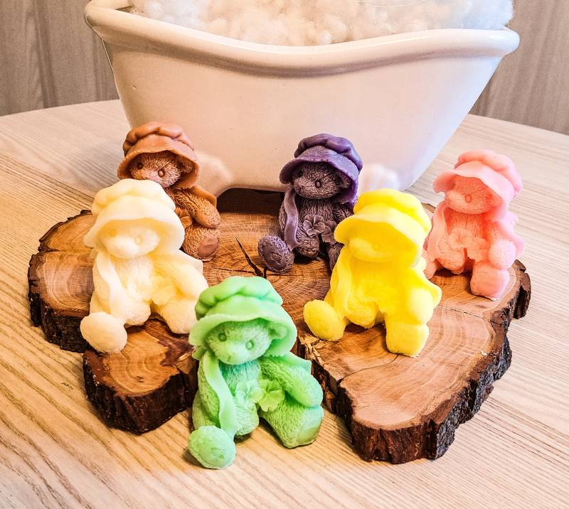 Sheabutter Seife, Bärchen, Kätzchen, Schokolade, Kinderseife, Party, Gästeseife, Verschiedene Frucht Und Duftsorten von HobbybastlerShop