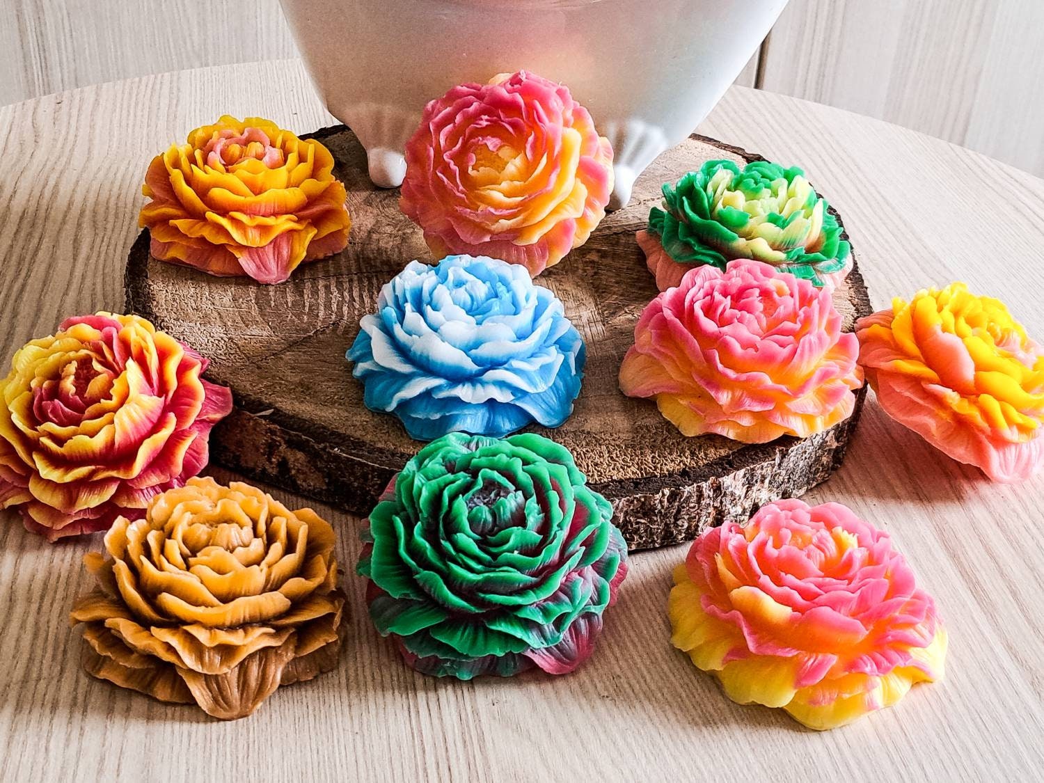Sheabutter Seife, Große Blüte, Verschiedene Frucht Und Duftsorten Sheabutter Seife, Große Blüte, Verschiedene Frucht Und Duftsorten von HobbybastlerShop