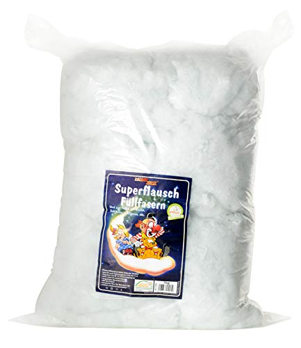 Hobbybest Polyester Füllwatte Hochflauschig 1000 g Beutel, 100%, White, 50 x 40 x 20 cm von Hobbybest