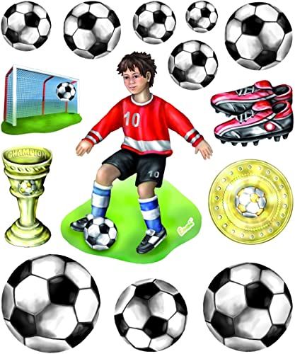 Hobbyfun 3D Sticker XXL Fußball von Hobbyfun