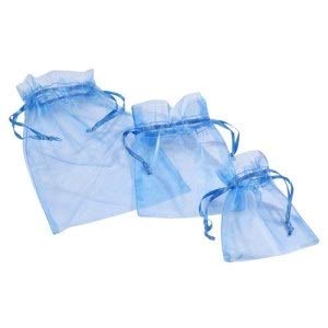 CREApop Organza-Säckchen blau 8 x 10 cm, Btl. a 12 St.,gastgeschenke CREApop Organza-Säckchen blau 8 x 10 cm, Btl. a 12 St.,gastgeschenke von Hobbyfun