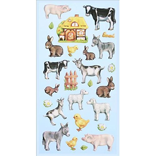 Creapop SOFTY-Stickers Bauernhof Tiere 3451163 von Hobbyfun