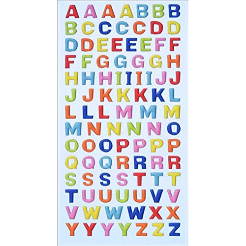 Creapop SOFTY-Stickers Grossbuchstaben, bunt 3451114 von Hobbyfun