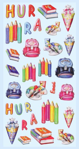 Creapop Sticker Softysticker "Schule II - Einschulung-Schulbeginn" Aufkleber 3451208 von Hobbyfun