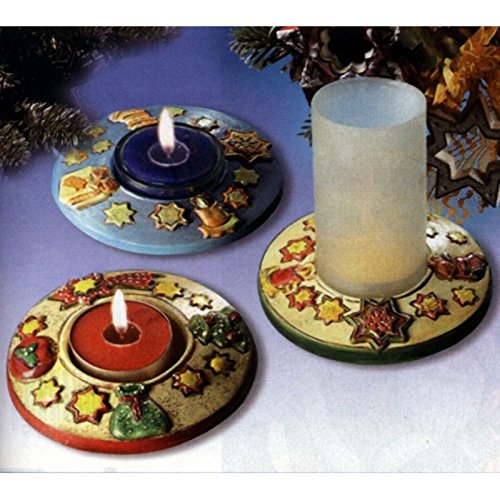 Giessform Kerzenhalter Weihnachten 2 Motive von Hobbyfun