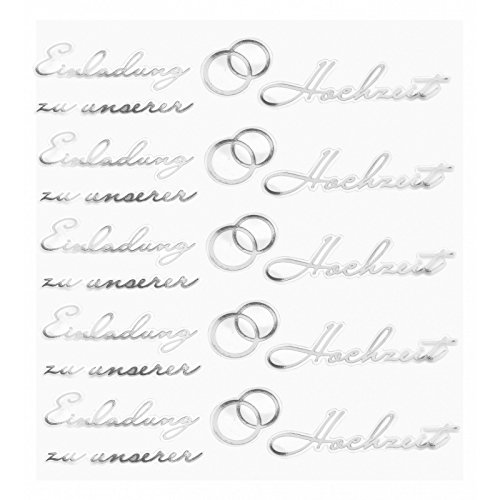 Hobby-Design Sticker , Einladung Hochzeit, silber Hobby-Design Sticker , Einladung Hochzeit, silber von Hobbyfun