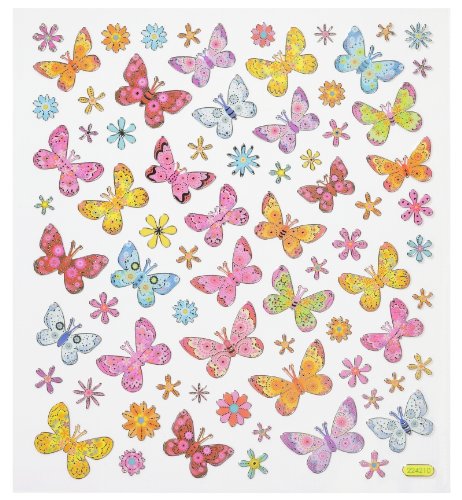 Hobbyfun Hobby-Design Sticker Schmetterling II Bogen 15,5 x 17 cm von Hobbyfun