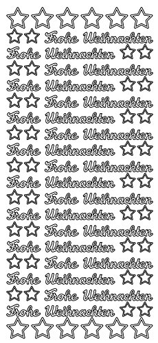 Hobbyfun Konturensticker Frohe Weihnachten Gold von Hobbyfun