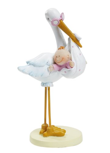 Storch mit Baby Mädchen ca. 11 cm Tortendeko Tischdeko Storch mit Baby Mädchen ca. 11 cm Tortendeko Tischdeko von Hobbyfun