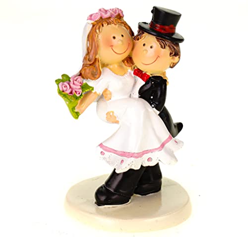 Hochzeitspaar Hochzeit Figur Deko Brautpaar Mann trägt Frau 10 cm Hochzeitspaar Hochzeit Figur Deko Brautpaar Mann trägt Frau 10 cm von Hobbyfun