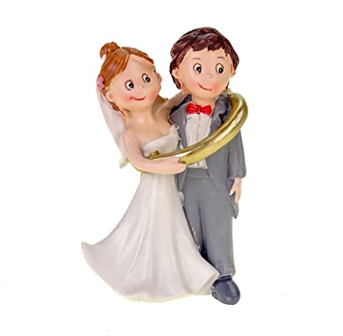 Hochzeitspaar im Ring Hochzeit Figur Deko Brautpaar 8 cm Hochzeitspaar im Ring Hochzeit Figur Deko Brautpaar 8 cm von Hobbyfun