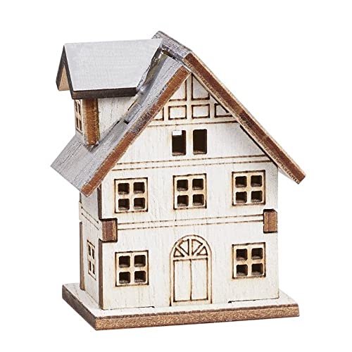 Holz-Häuschen III ca. 5 x 4,5 x 2,5 cm von Hobbyfun