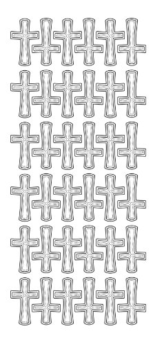 Diseño de contornos "Cruz" plata, arco 10 x 23 cm Diseño de contornos "Cruz" plata, arco 10 x 23 cm von Hobbyfun